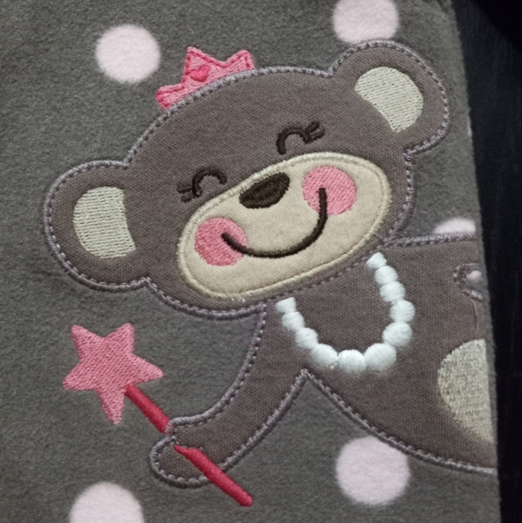 Carter's Heather brown and pink polka-dot one size baby sleep sack - Picture 3 of 6